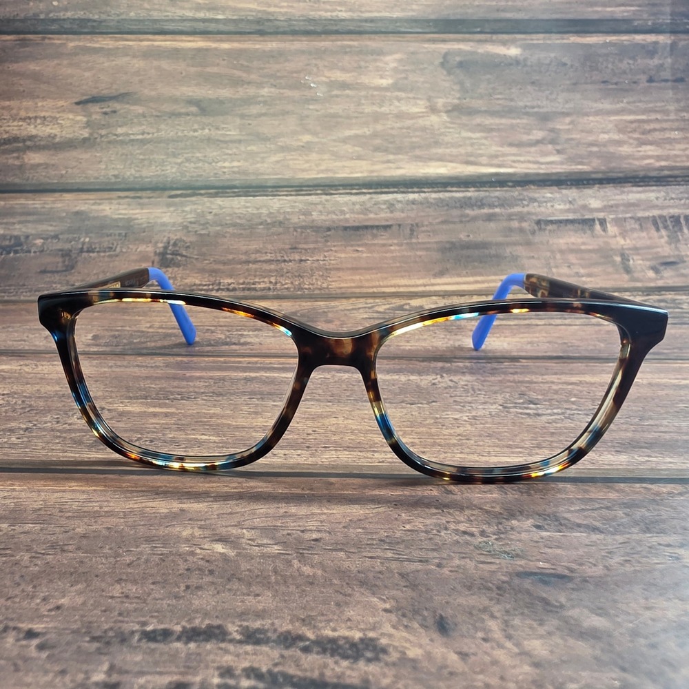 Christian Siriano McKayla Tortoise Blue Eyeglass Frames 55-15-140 TTBLU Womens